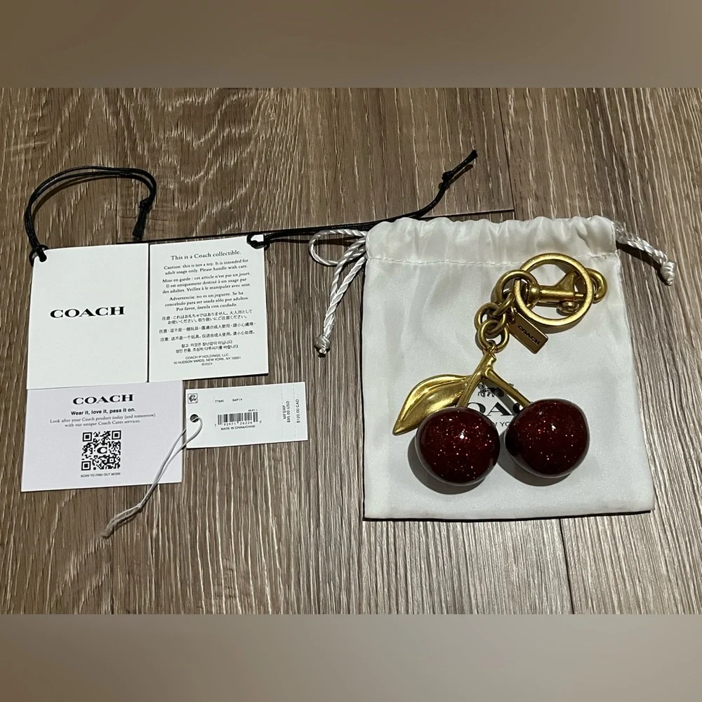 Coach Cherry Bag Charm - Picture 7 of 7